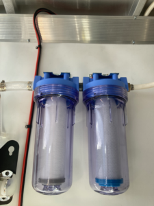 Dual pressurized water filtration